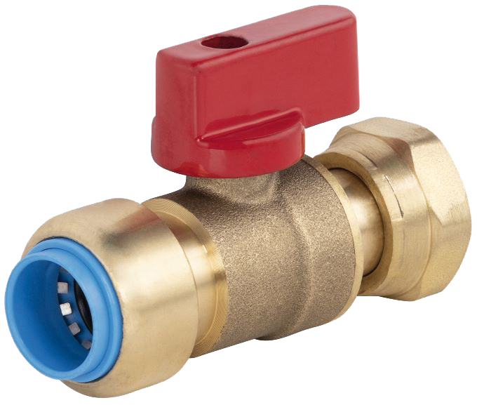 VANNE 1/4 T FEMELLE ÉCROU LIBRE