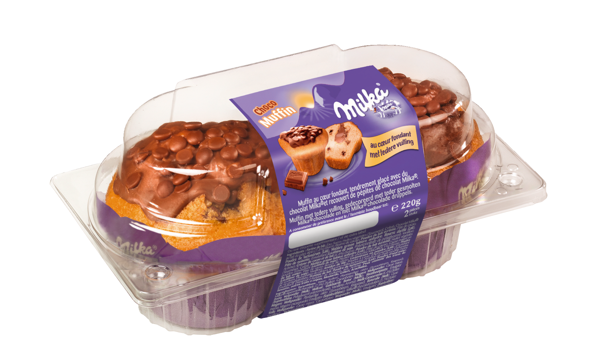 2 Muffins au cœur fondant