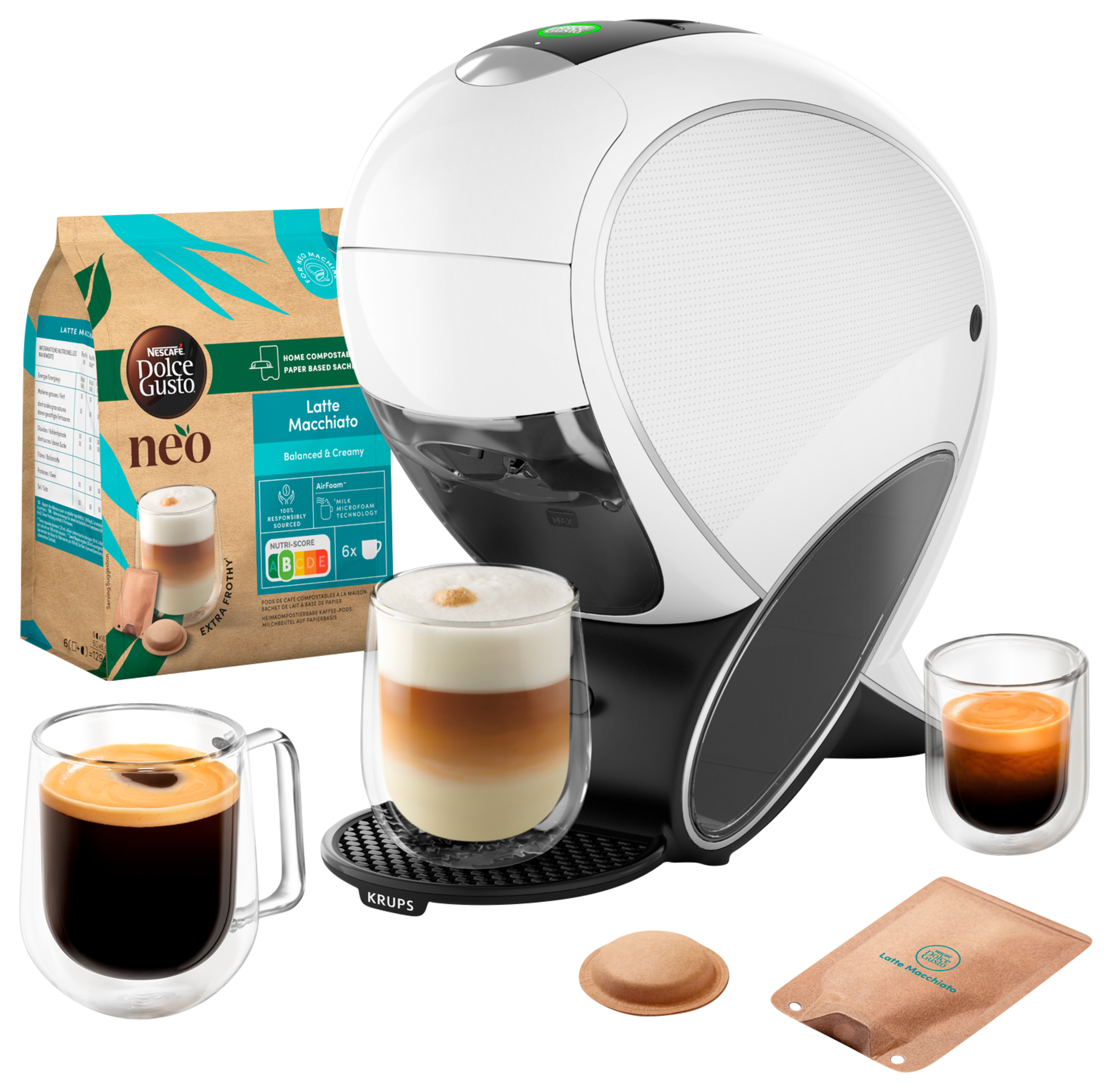 PACK MACHINE À DOSETTE NEO + 2 BOÎTES DE CAFÉ