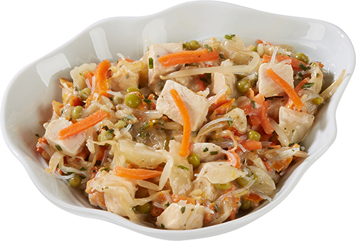 SALADE THAÏ AUX LÉGUMES ET AU POULET