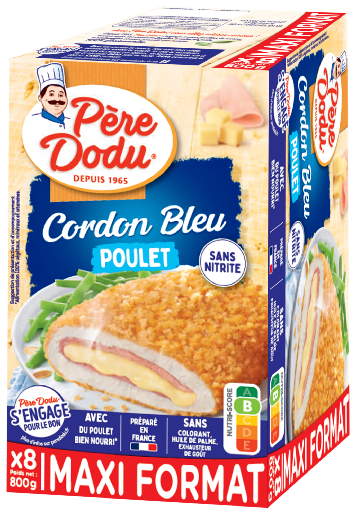 Cordon bleu poulet sans nitrite MAXI FORMAT