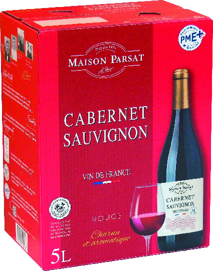 V.S.I.G.(1) VIN DE FRANCE(2) MAISON PARSAT CABERNET SAUVIGNON
