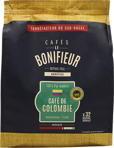 DOSETTES DE CAFÉ DE COLOMBIE IGP 100% ARABICA
