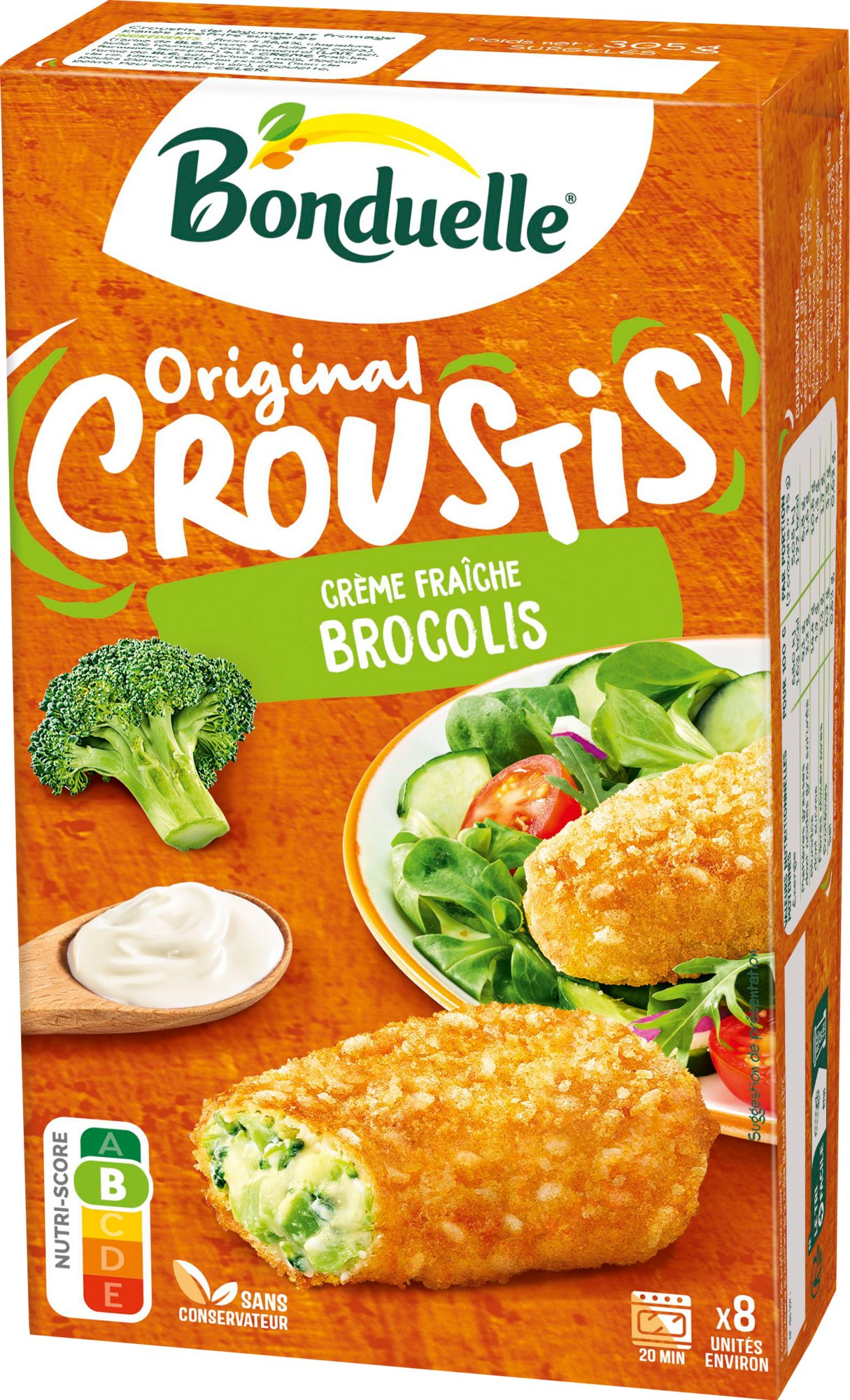 Original croustis crème fraiche brocolis surgelés