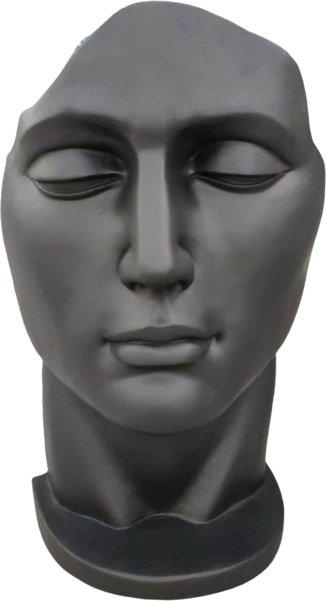 STATUE VISAGE FEMME EN FIBRE