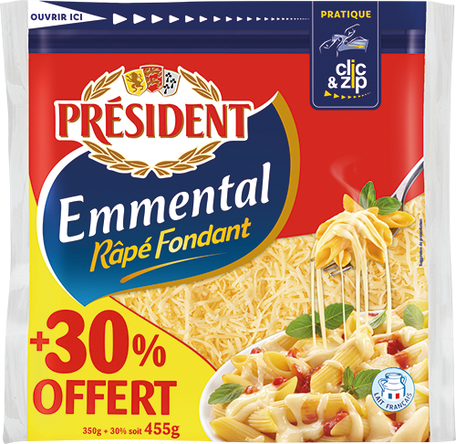 EMMENTAL RÂPÉ FONDANT 29% DE MAT.GR.