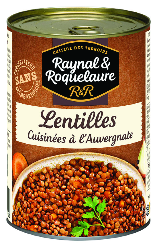 LENTILLES CUISINÉES À L'AUVERGNATE