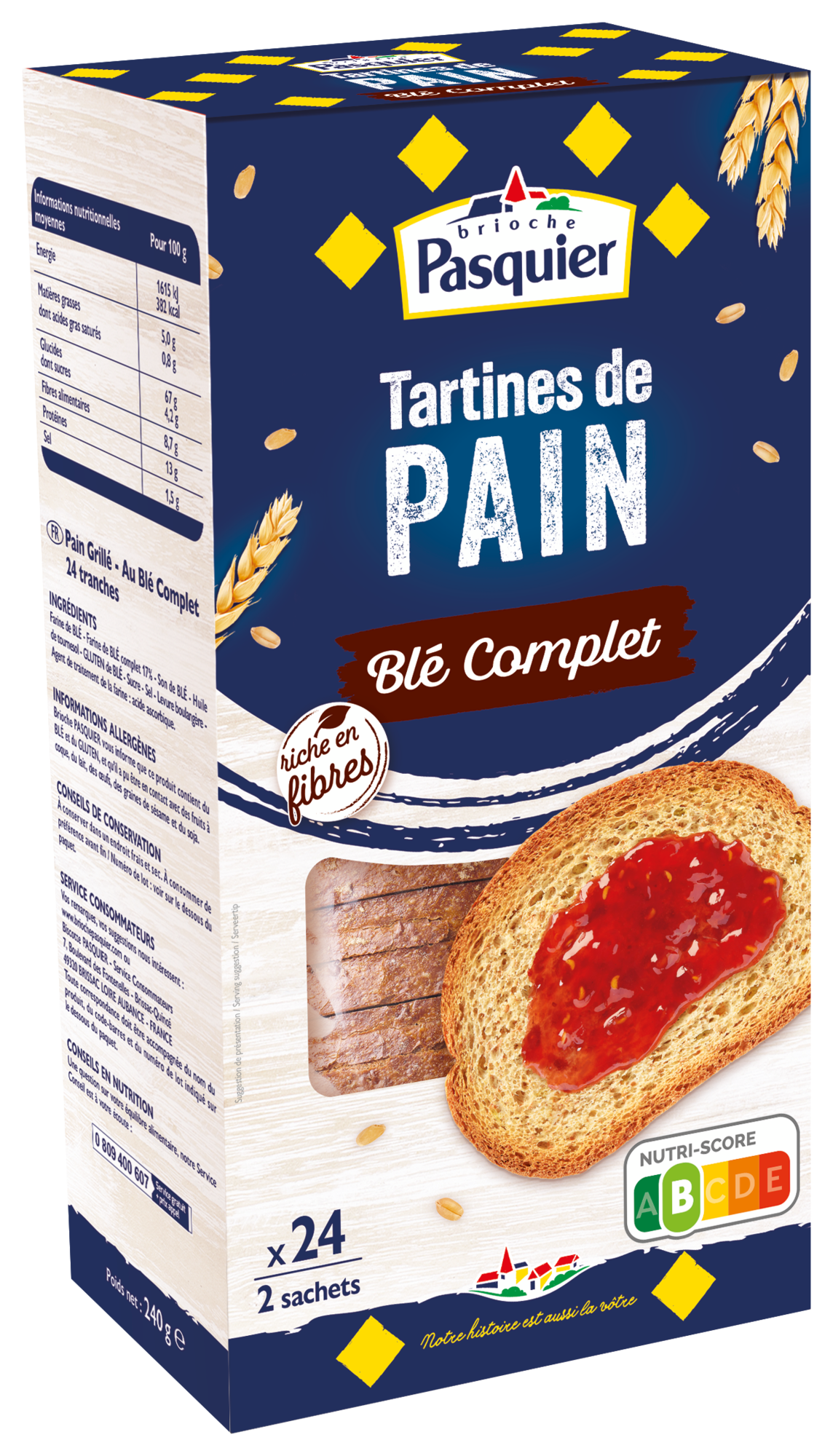 TARTINES DE PAIN