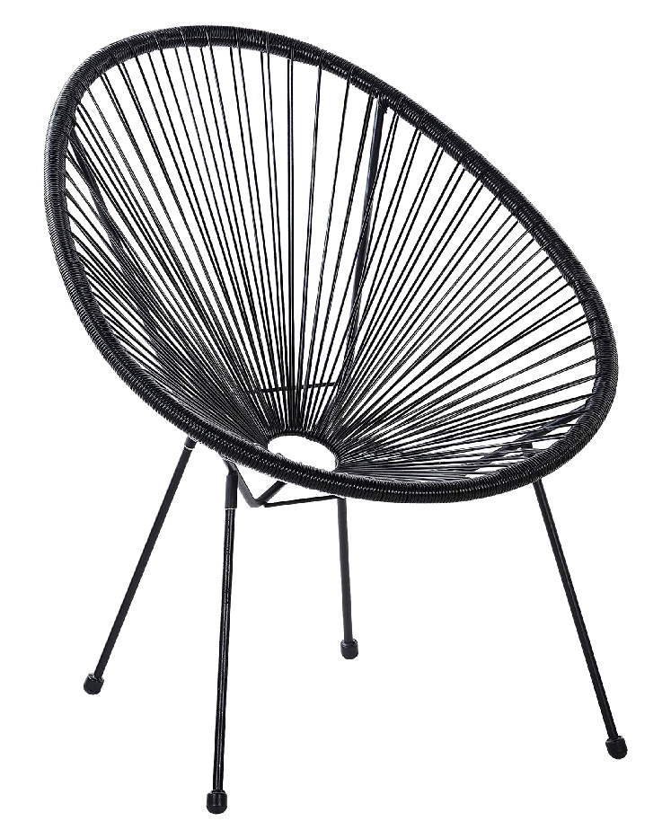 FAUTEUIL DE JARDIN ACAPULCO NOIR