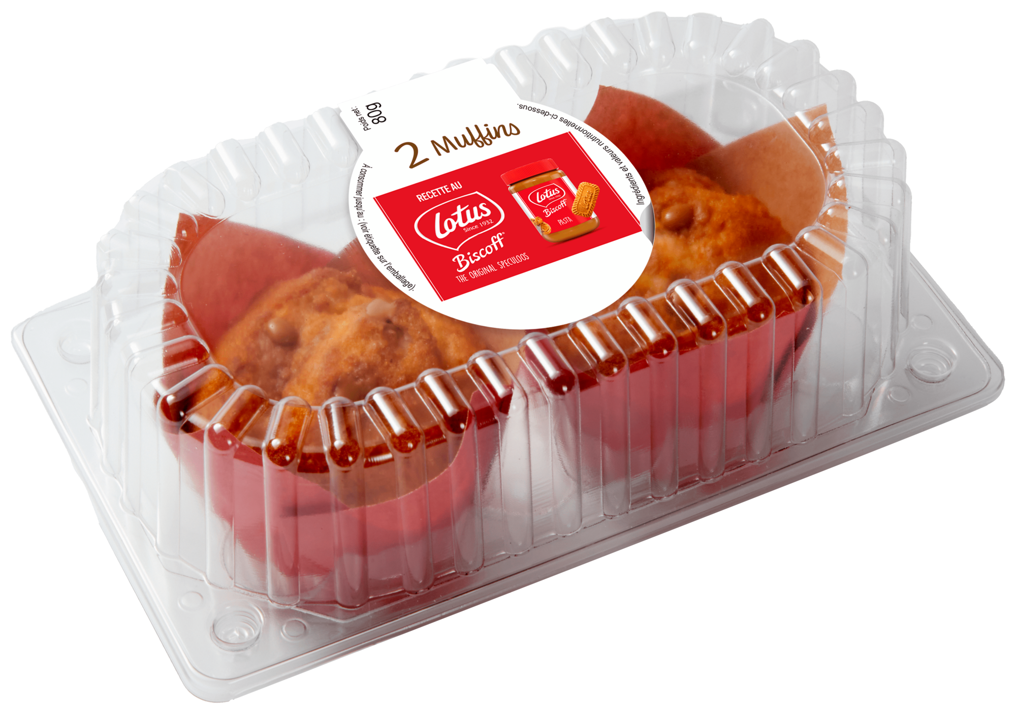 Muffins Lotus Biscoff fourrés au speculoos