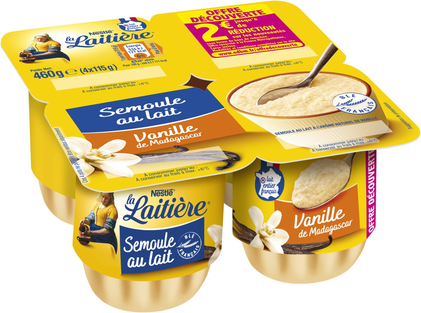 SEMOULE AU LAIT VANILLE DE MADAGASCAR
OFFRE DÉCOUVERTE