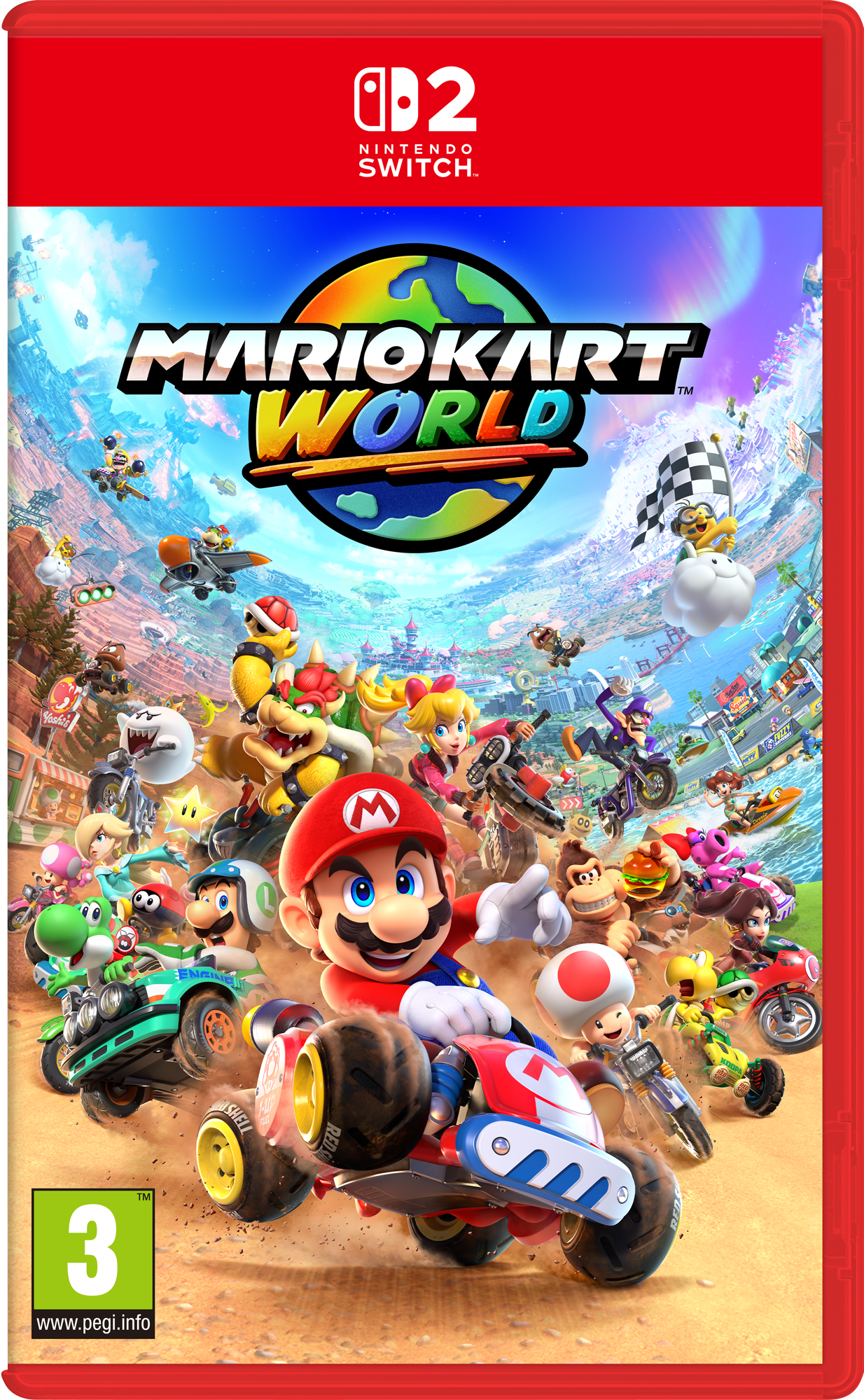 MARIO KART WORLD + PAIRE DE VOLANTS JOY-CON SWITCH 2
