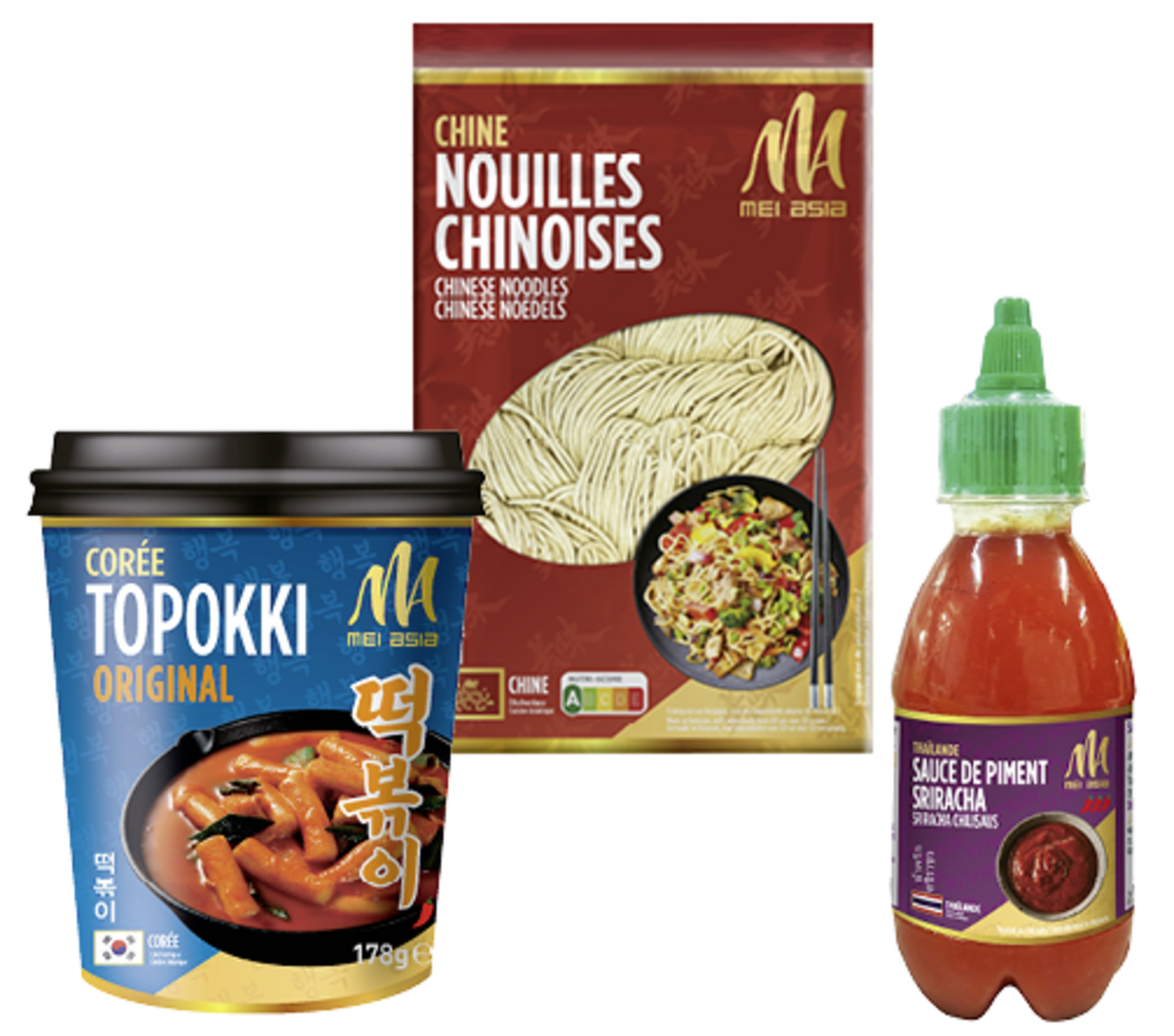 SUR LES PRODUITS PRÉSENTS EN MAGASIN DE LA GAMME “MEI ASIA”.