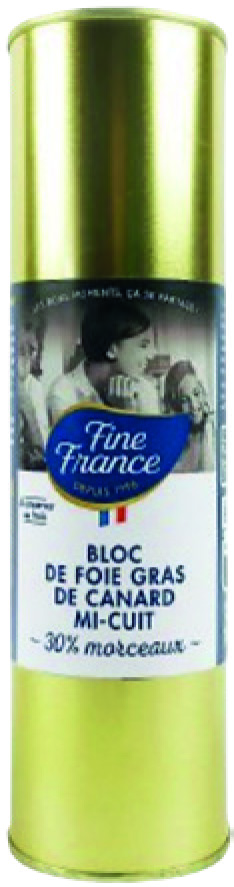 BLOC DE FOIE GRAS DE CANARD MI-CUIT 30% MORCEAUX