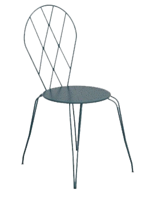 CHAISE EN FER FORGÉ