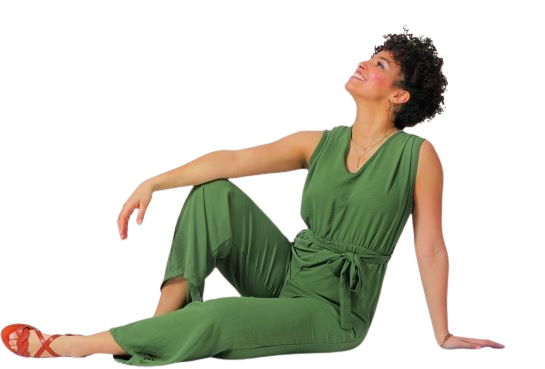 COMBI-PANTALON SANS MANCHES COL V