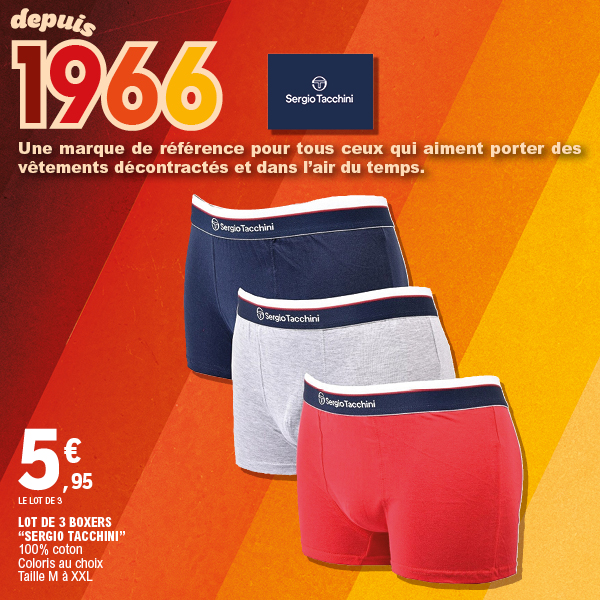 LOT DE 3 BOXERS