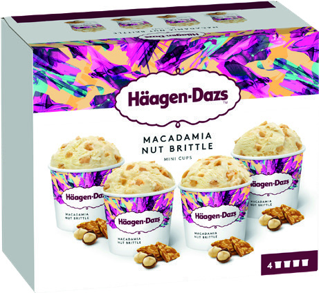 4 MINI POT DE CRÈME GLACÉE MACADAMIA NUT BRITTLE