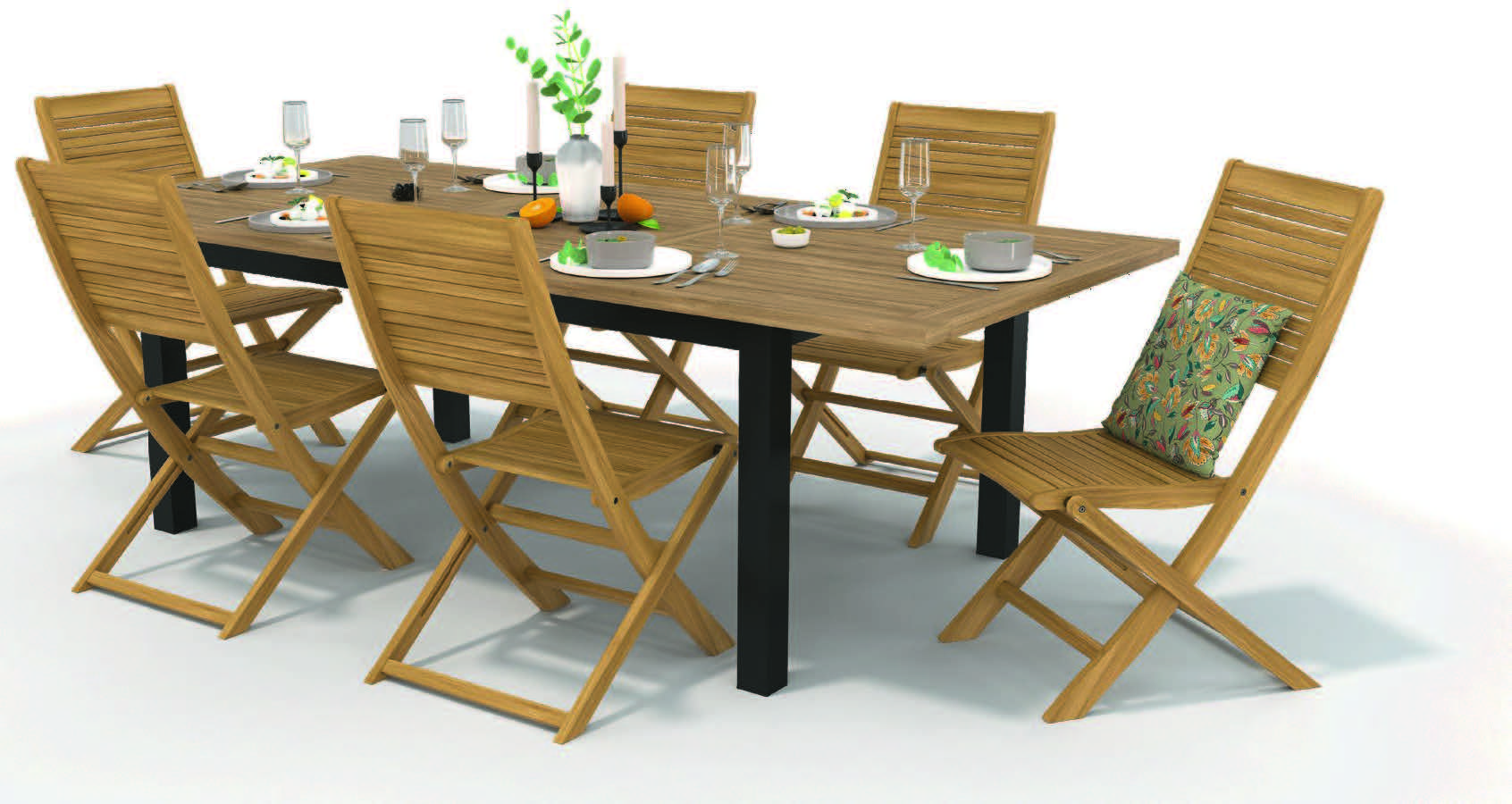 TABLE RECTANGULAIRE EXTENSIBLE(2)