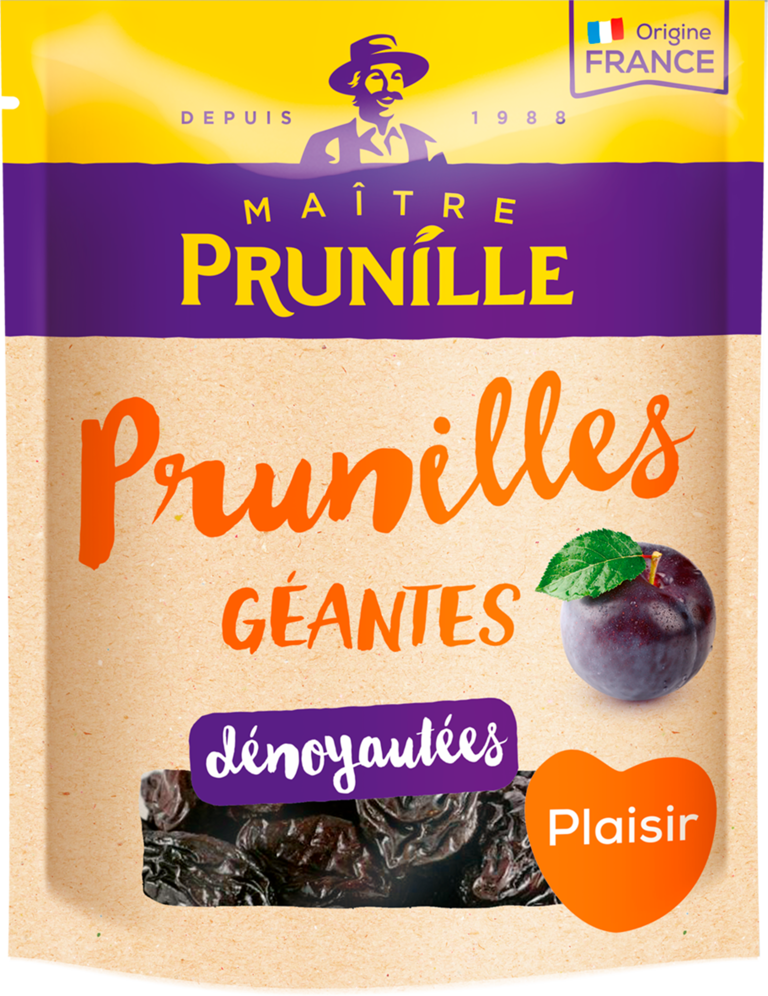 Prunilles géantes dénoyautées