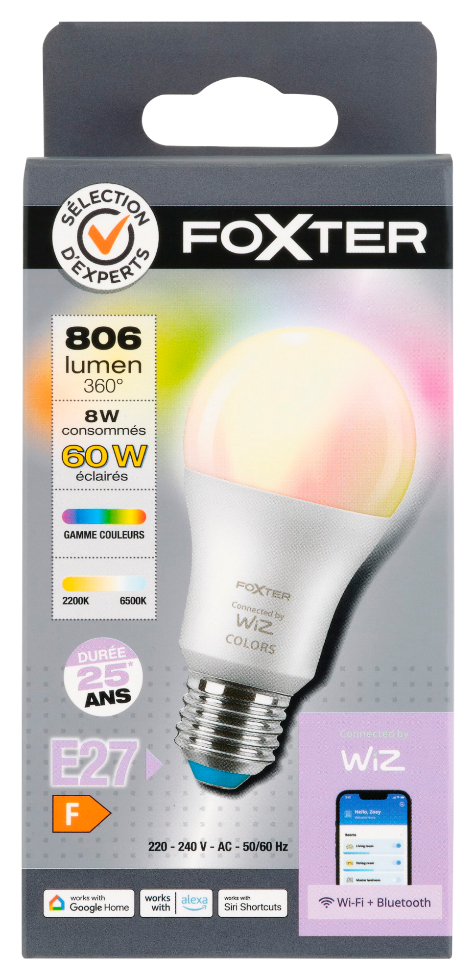 AMPOULE LED CONNECTÉE "FOXTER"