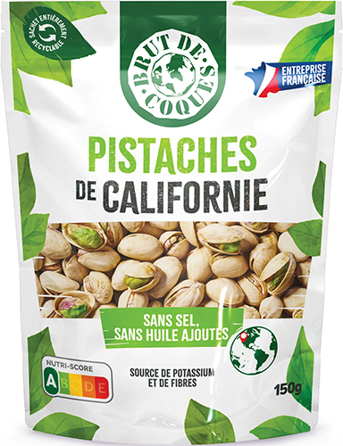 PISTACHES DE CALIFORNIE* OU NOIX DE CAJOU DE CÔTE D'IVOIRE**