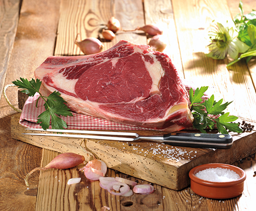 VIANDE BOVINE : CÔTE À L'OS *** 
À GRILLER