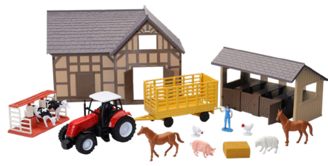 MAISON DE FERME AVEC TRACTEUR