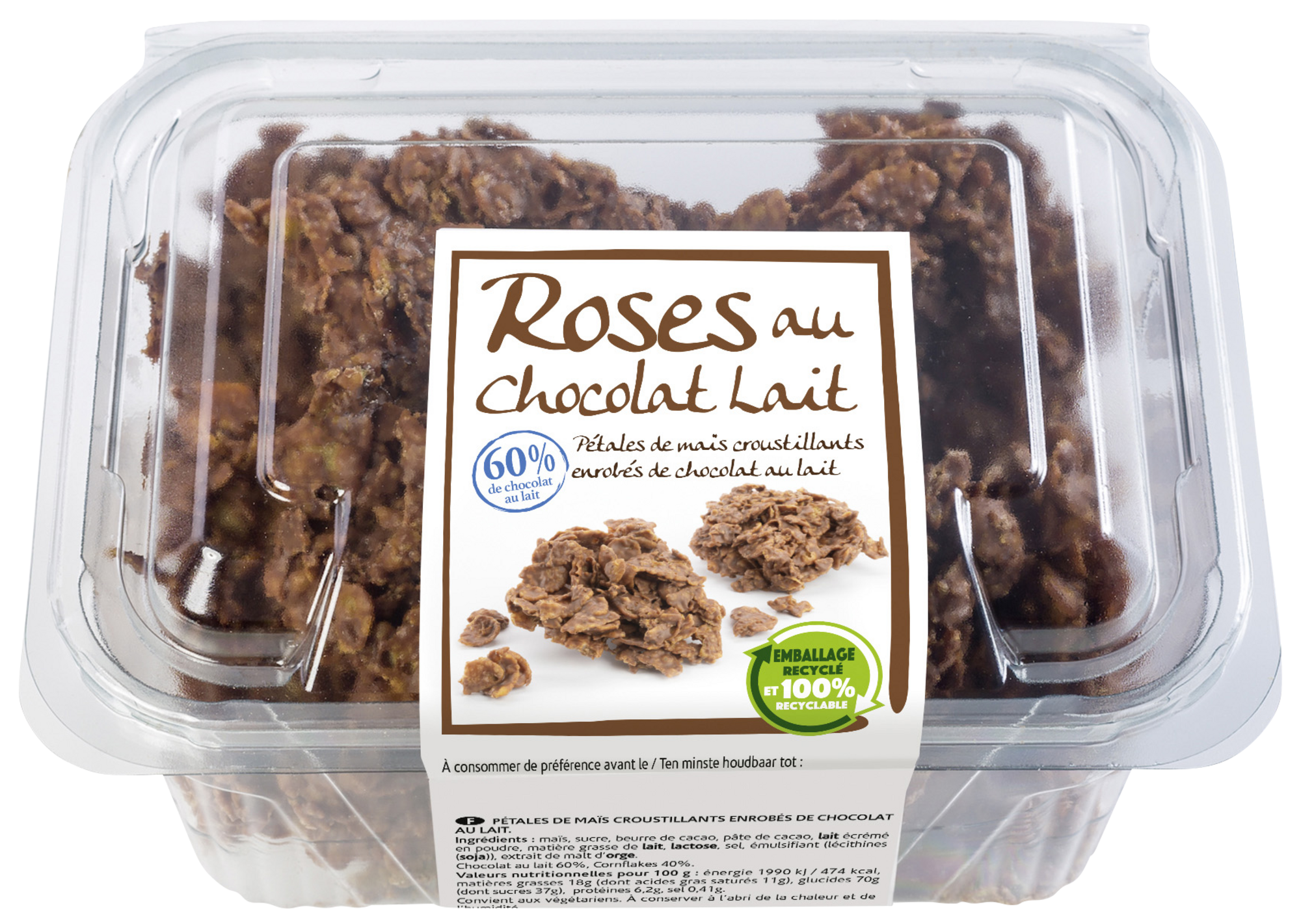 Roses des sables au chocolat au lait