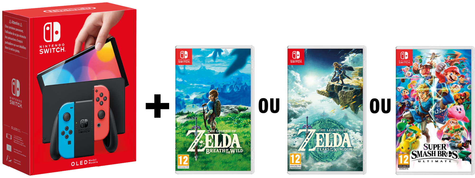 CONSOLE SWITCH (Modèle OLED) + 1 JEU AU CHOIX