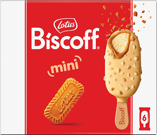 6 MINI BÂTONNETS GLACÉS 
BISCOFF CHOCOLAT BLANC