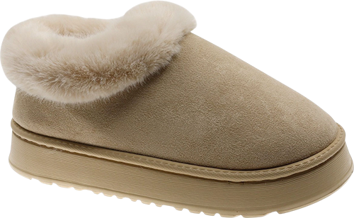 CHAUSSONS FOURRÉS BEIGE