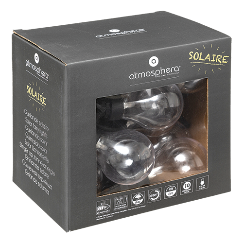 GUIRLANDE SOLAIRE 10 AMPOULES