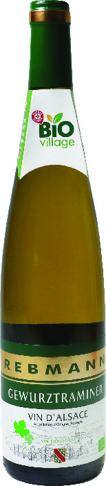 A.O.P(1) VIN D’ALSACE GEWURZTRAMINER(3) REBMANN