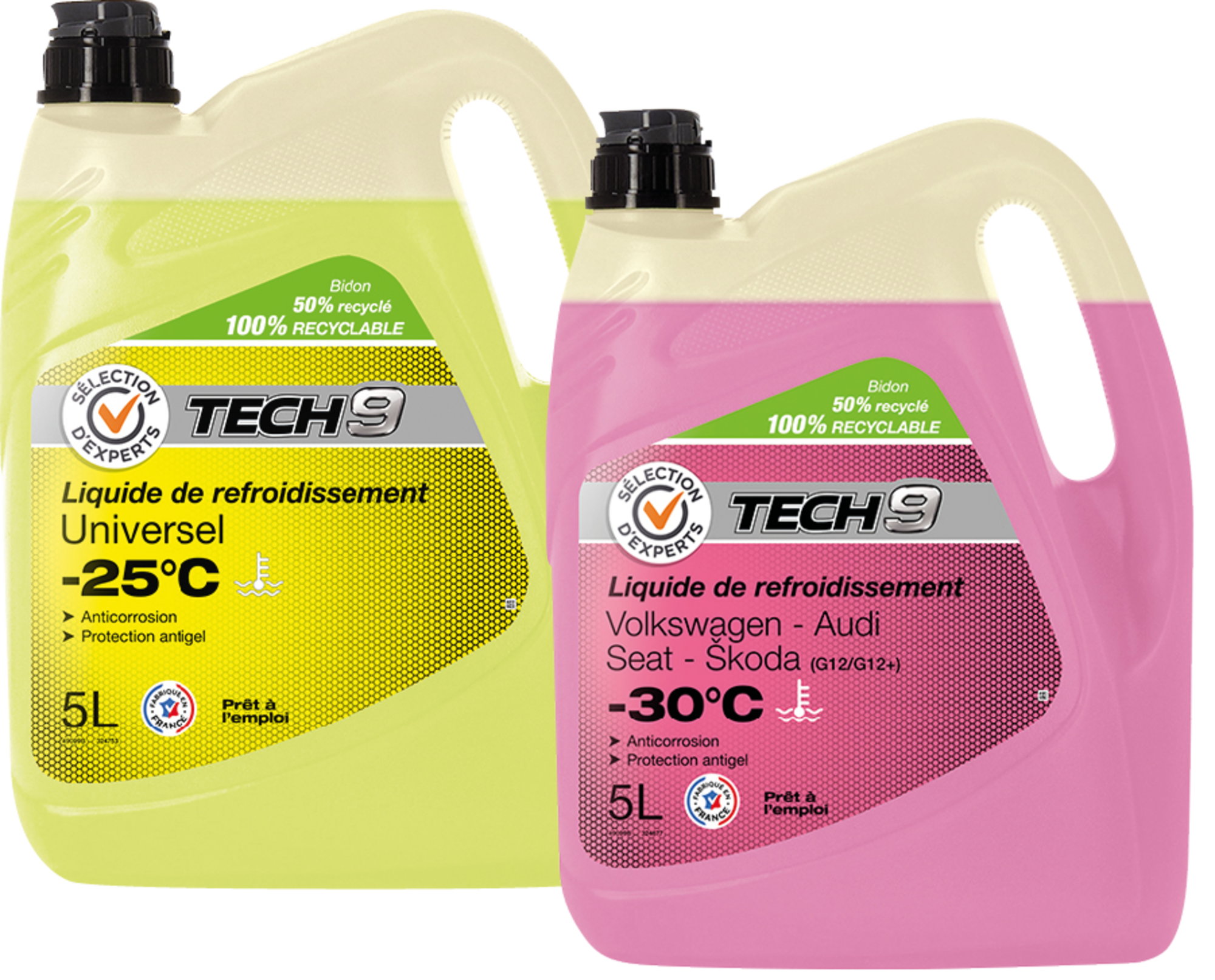 SUR LES PRODUITS PRÉSENTS EN MAGASIN DE LA GAMME DE LIQUIDES DE REFROIDISSEMENT "TECH9"