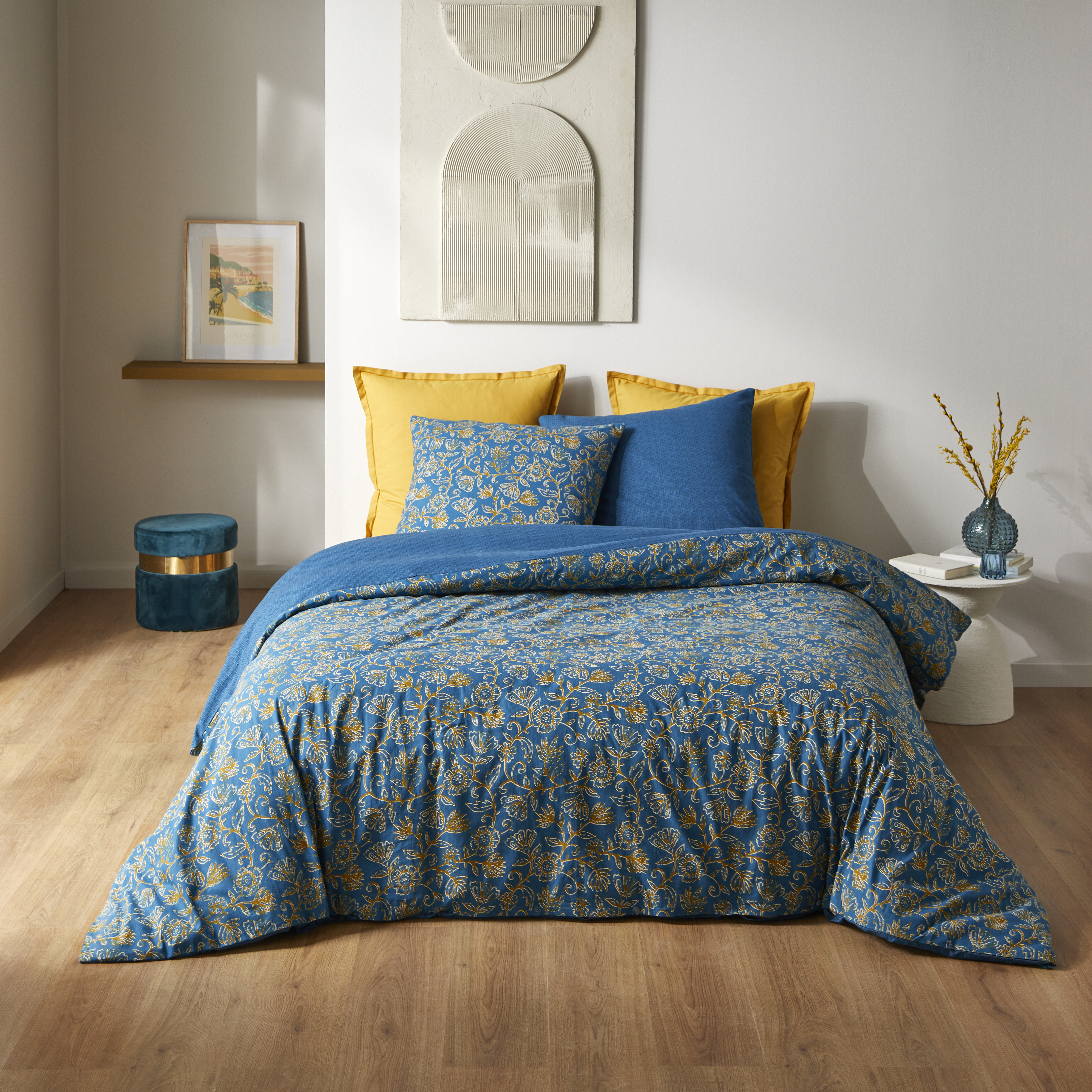 PARURE HOUSSE DE COUETTE 200X200 CM + 2 TAIES D'OREILLER 63X63 CM