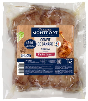 4 CUISSES DE CANARD CONFITES