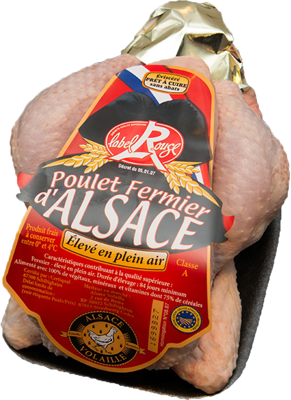 POULET FERMIERS D'ALSACE IGP LABEL ROUGE