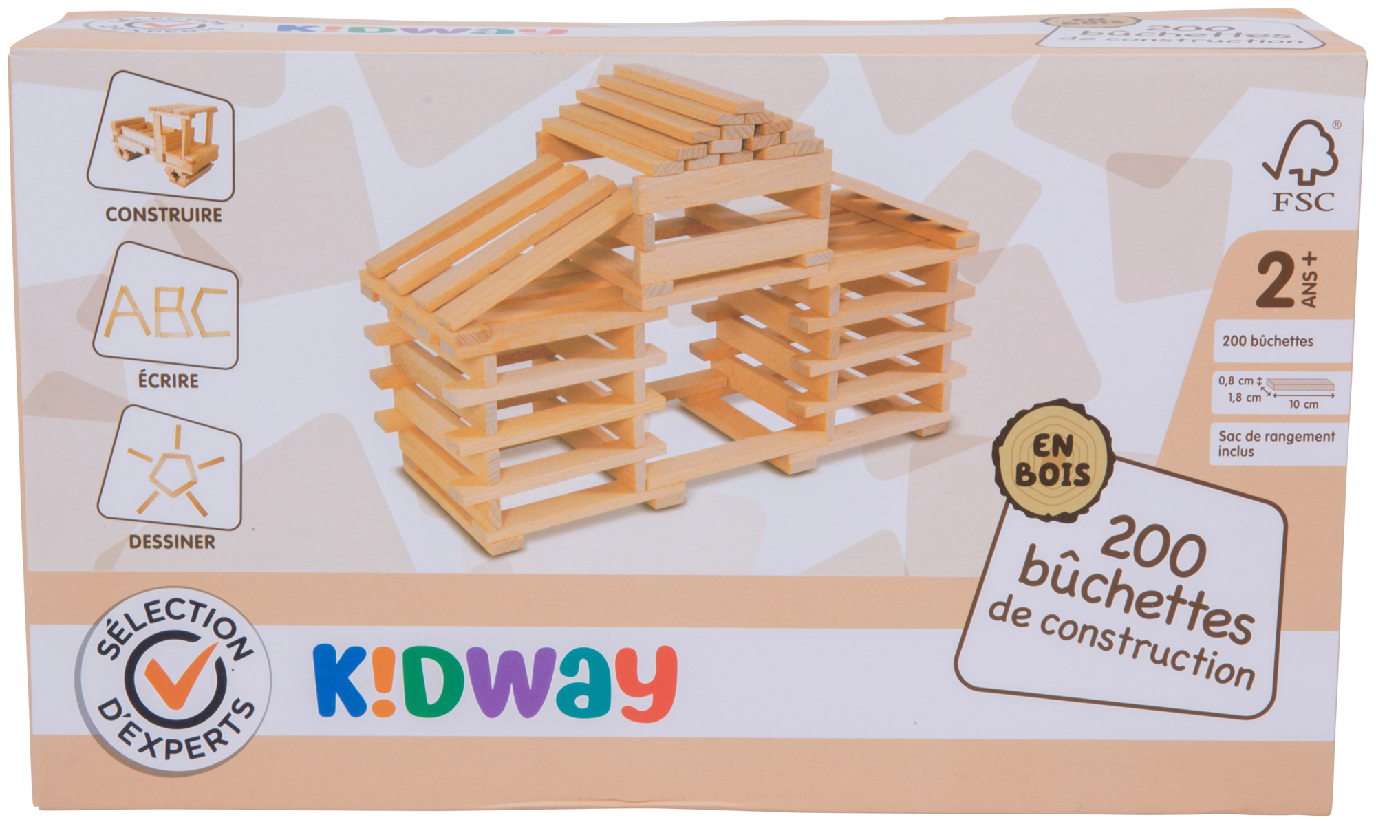 200 bûchettes de construction
