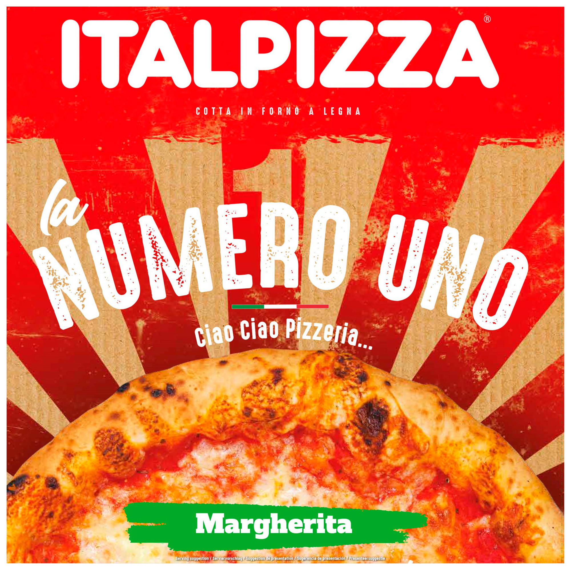 Pizza surgelée La Numero Uno Margherita
                                " ITALPIZZA "