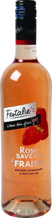 BOISSON À BASE DE VIN ROSÉ FRAISE FESTALIE