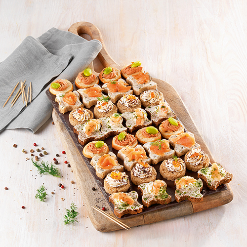 32 CANAPÉS DE LA MER