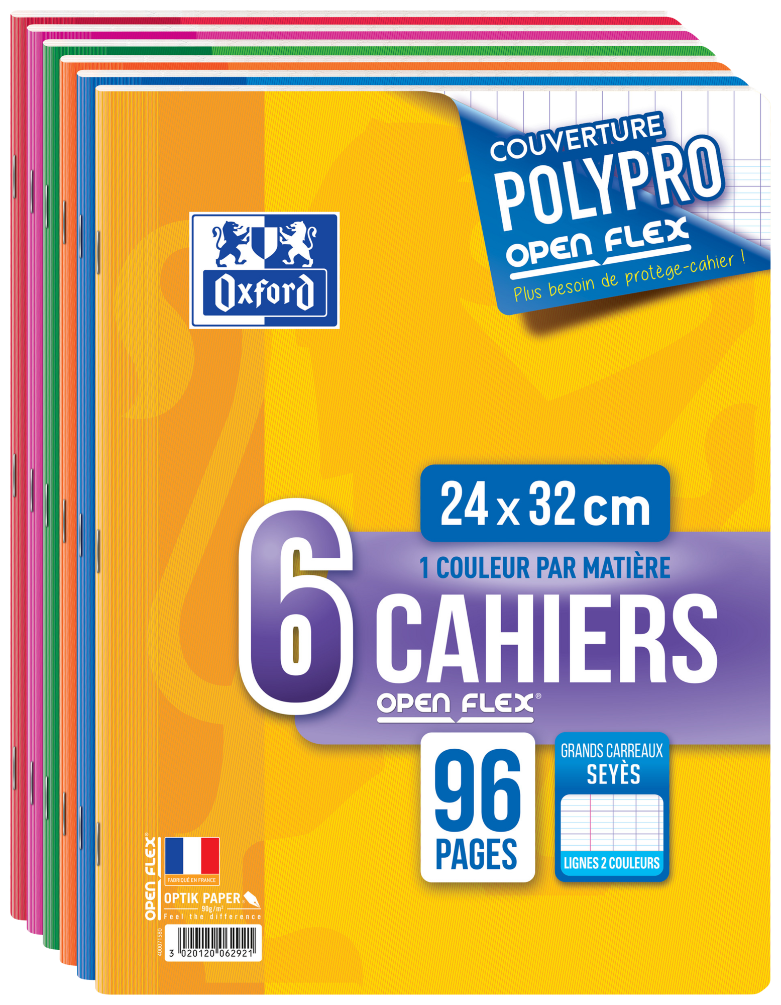 6 CAHIERS "OPENFLEX" 