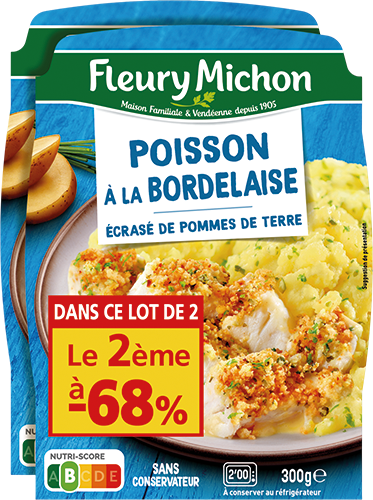 POISSON À LA BORDELAISE ÉCRASÉ DE POMMES DE TERRE