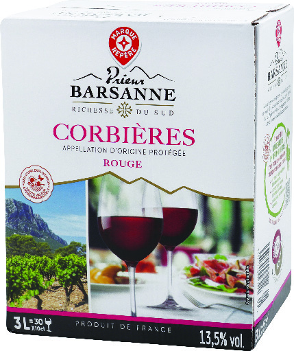 A.O.P(1) CORBIÈRES(2) PRIEUR BARSANNE