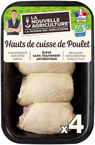 HAUTS DE CUISSE DE POULET x 4