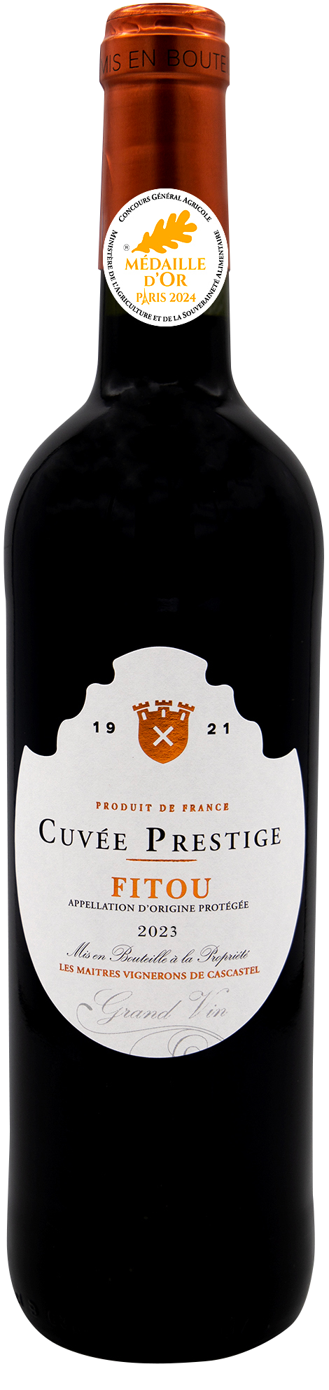 AOC VIN ROUGE
FITOU CUVÉE PRESTIGE
GRAND VIN 2023