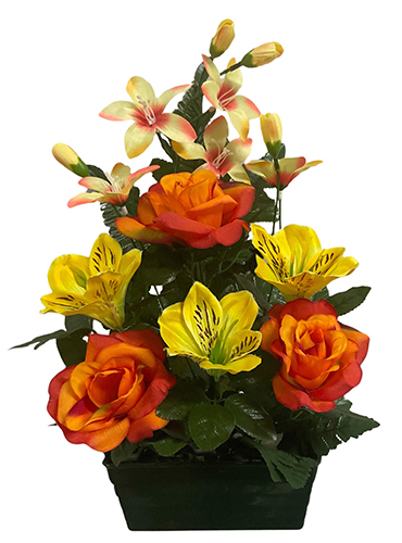 Jardinière ALINA 
(Roses, alstoémérias)