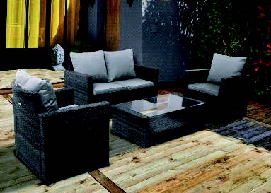 SALON DE JARDIN BAS 4 PIÈCES