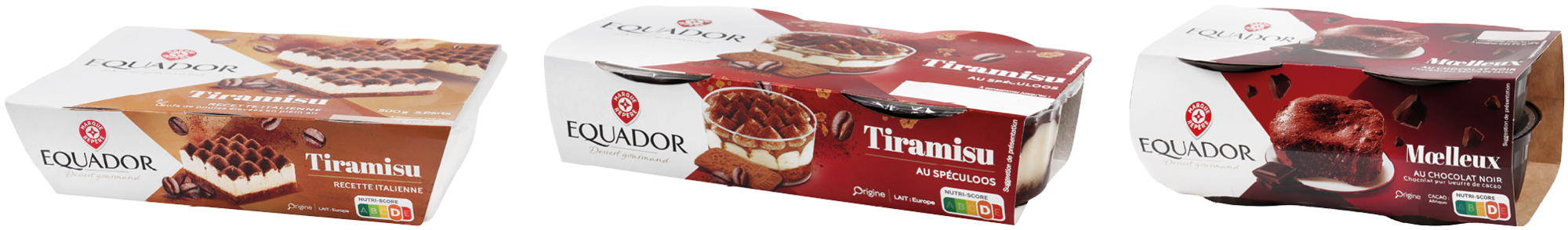 SUR LES PRODUITS PRÉSENTS EN MAGASIN DE LA GAMME DESSERTS FRAIS "EQUADOR"
